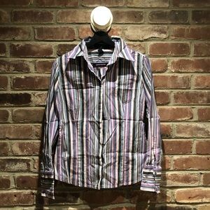 Express Button Up Collared Blouse